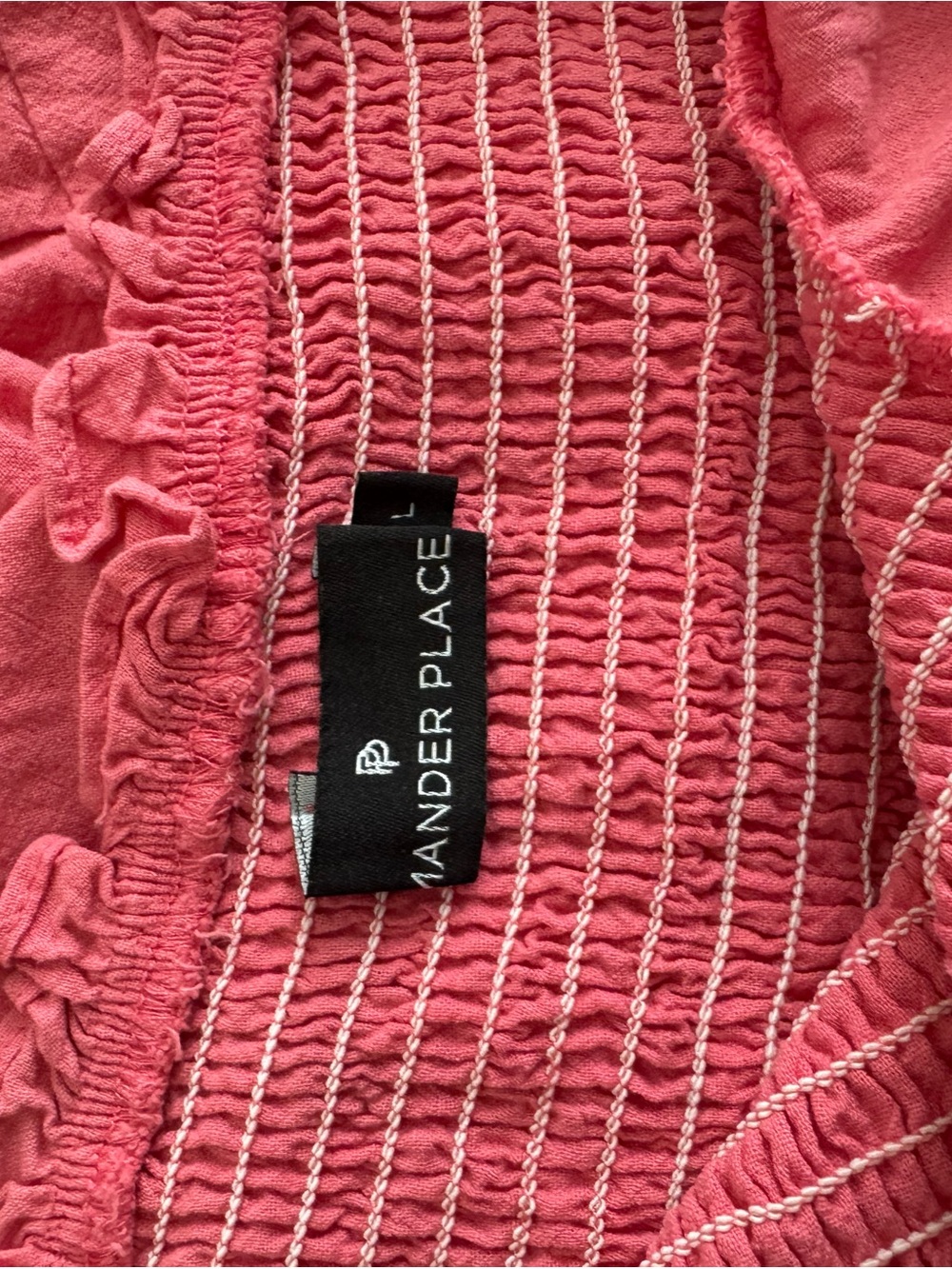 Smocked Puff-Sleeve Maxi Dress — Rose - Picture 5 of 6
